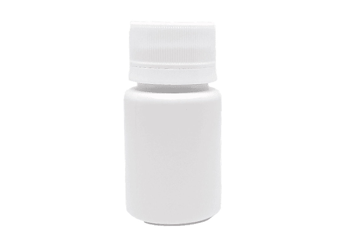 Botella 40ml blanca + Tapa