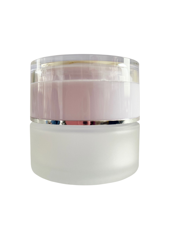 Frasco chato de Vidrio emp. 30ml Tapa Blanca - Imagen 2