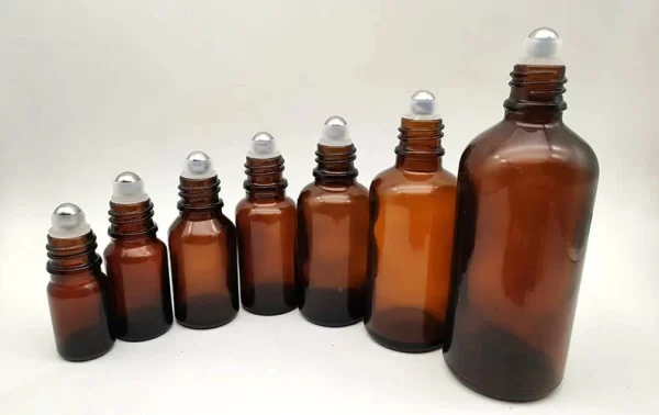 Frasco Roll-on de vidrio 30ml Ámbar - Imagen 2
